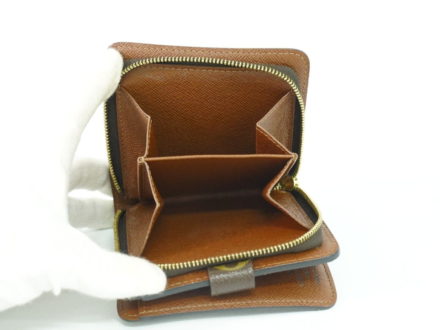 Louis Vuitton Compact zip Brown Calfskin Wallet Accessories