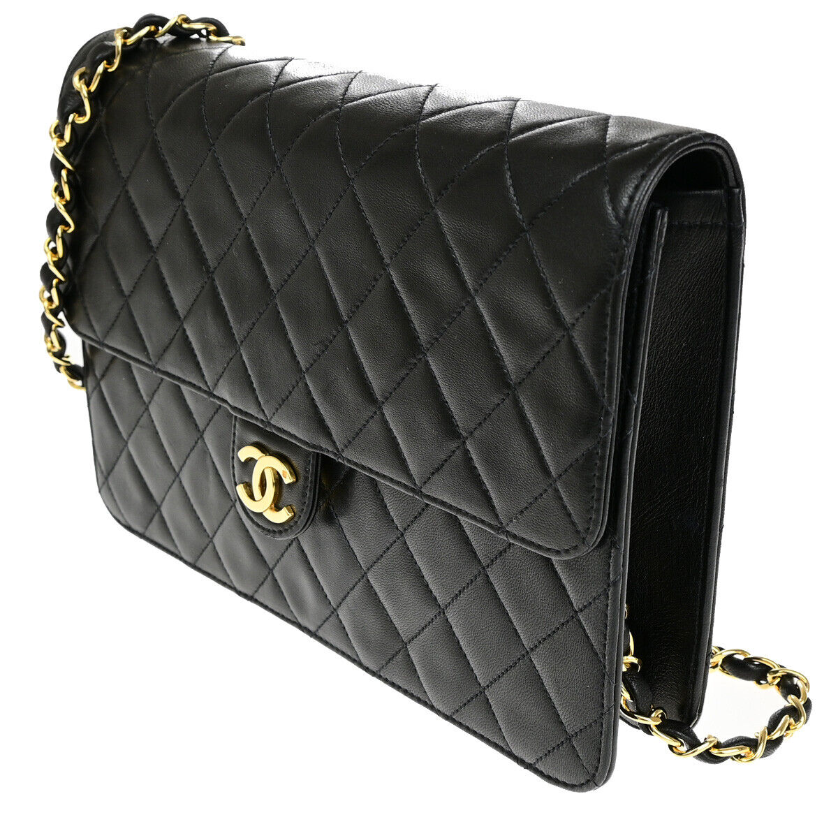 Chanel Flap bag Black Leather Shoulder Bag