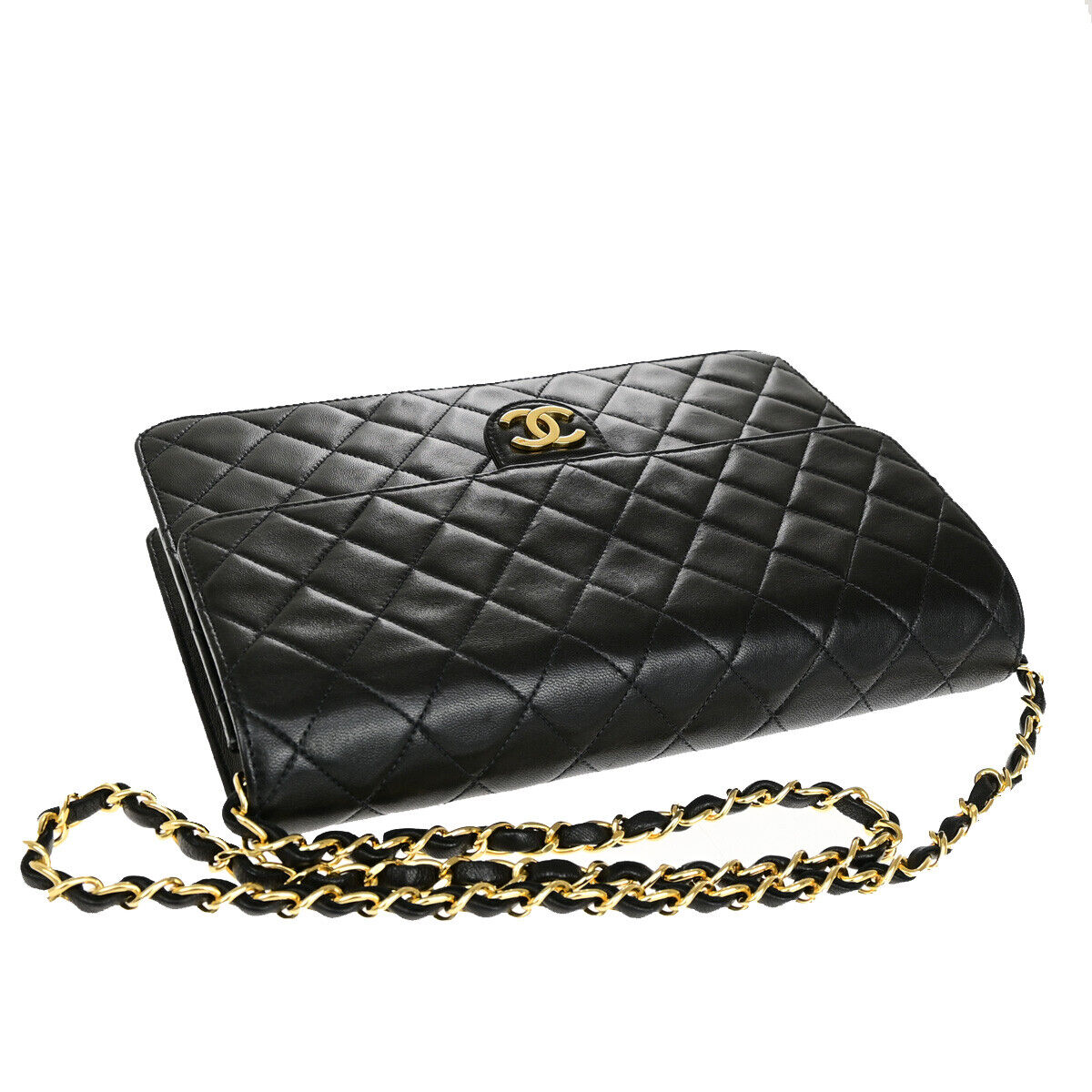 Chanel Flap bag Black Leather Shoulder Bag