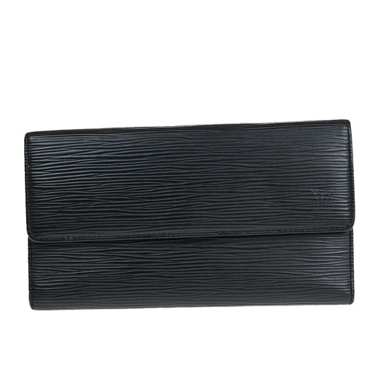 Louis Vuitton International Black Leather Wallet Accessories