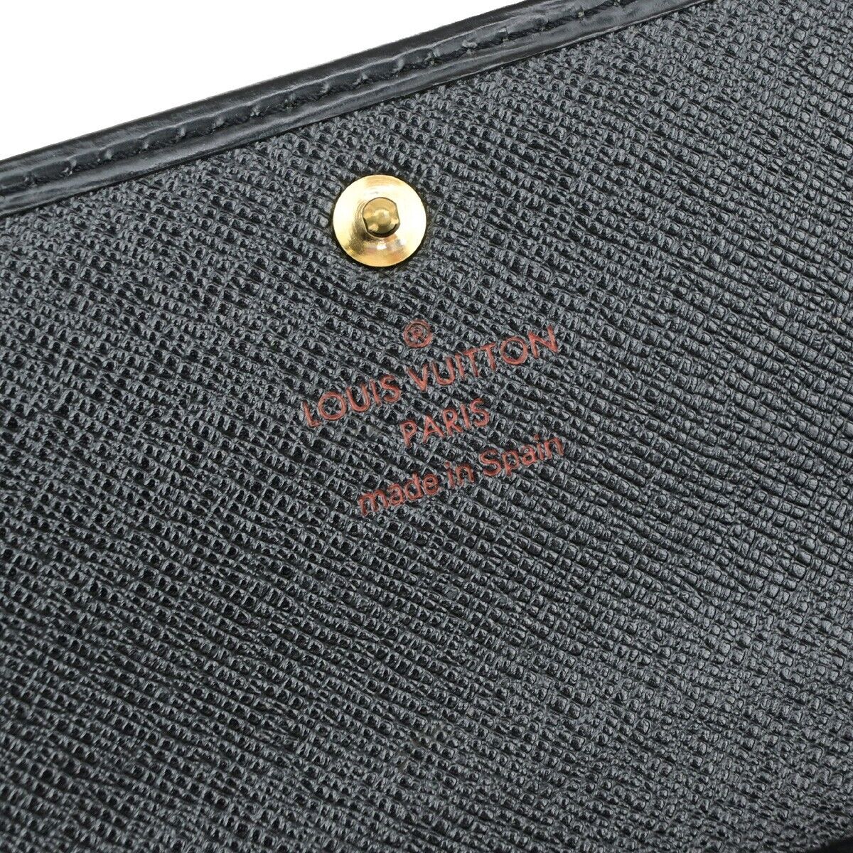 Louis Vuitton International Black Leather Wallet Accessories