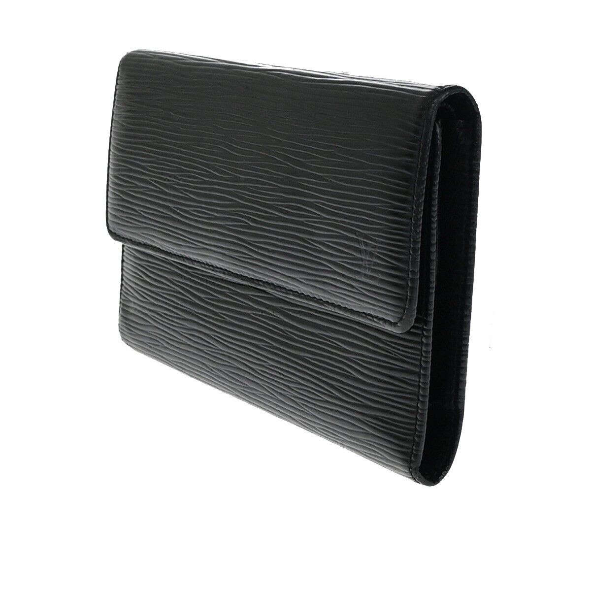 Louis Vuitton International Black Leather Wallet Accessories