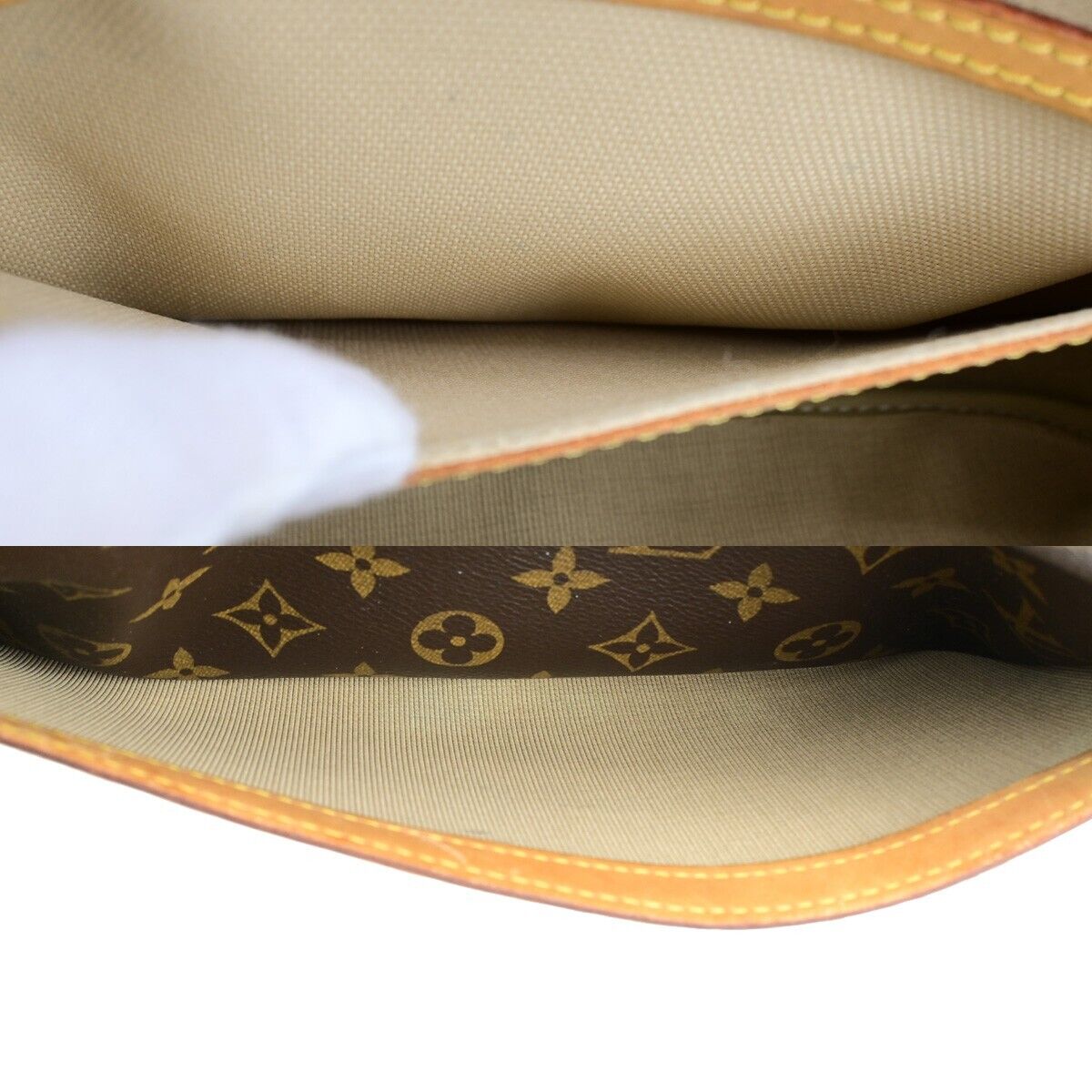 Louis Vuitton Reporter pm Brown Canvas Shoulder Bag