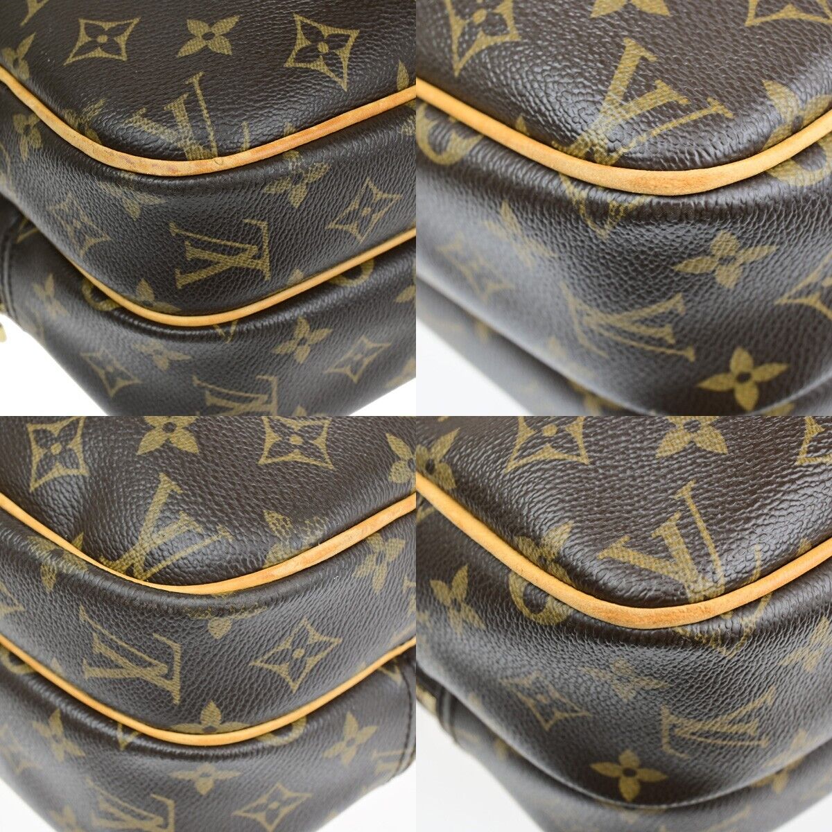 Louis Vuitton Reporter pm Brown Canvas Shoulder Bag