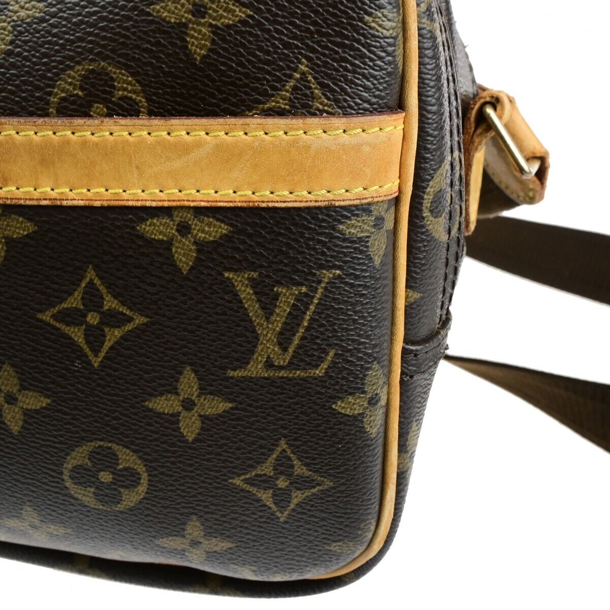 Louis Vuitton Reporter pm Brown Canvas Shoulder Bag