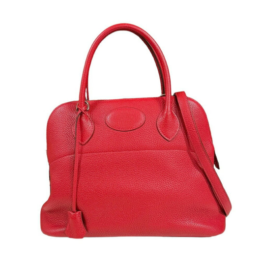 Hermès Bolide Red Leather Shoulder Bag