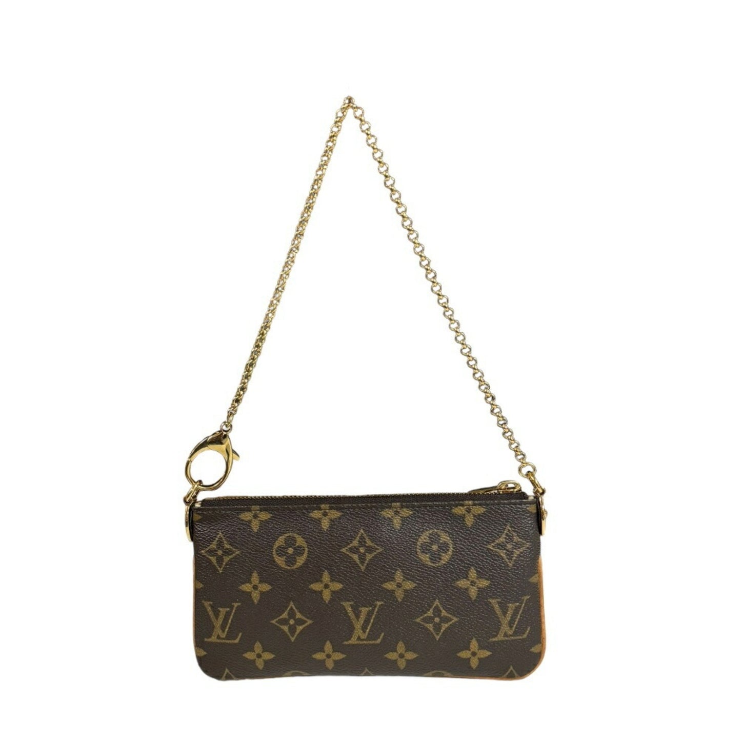 Louis Vuitton Mira Brown Canvas Clutch Bag