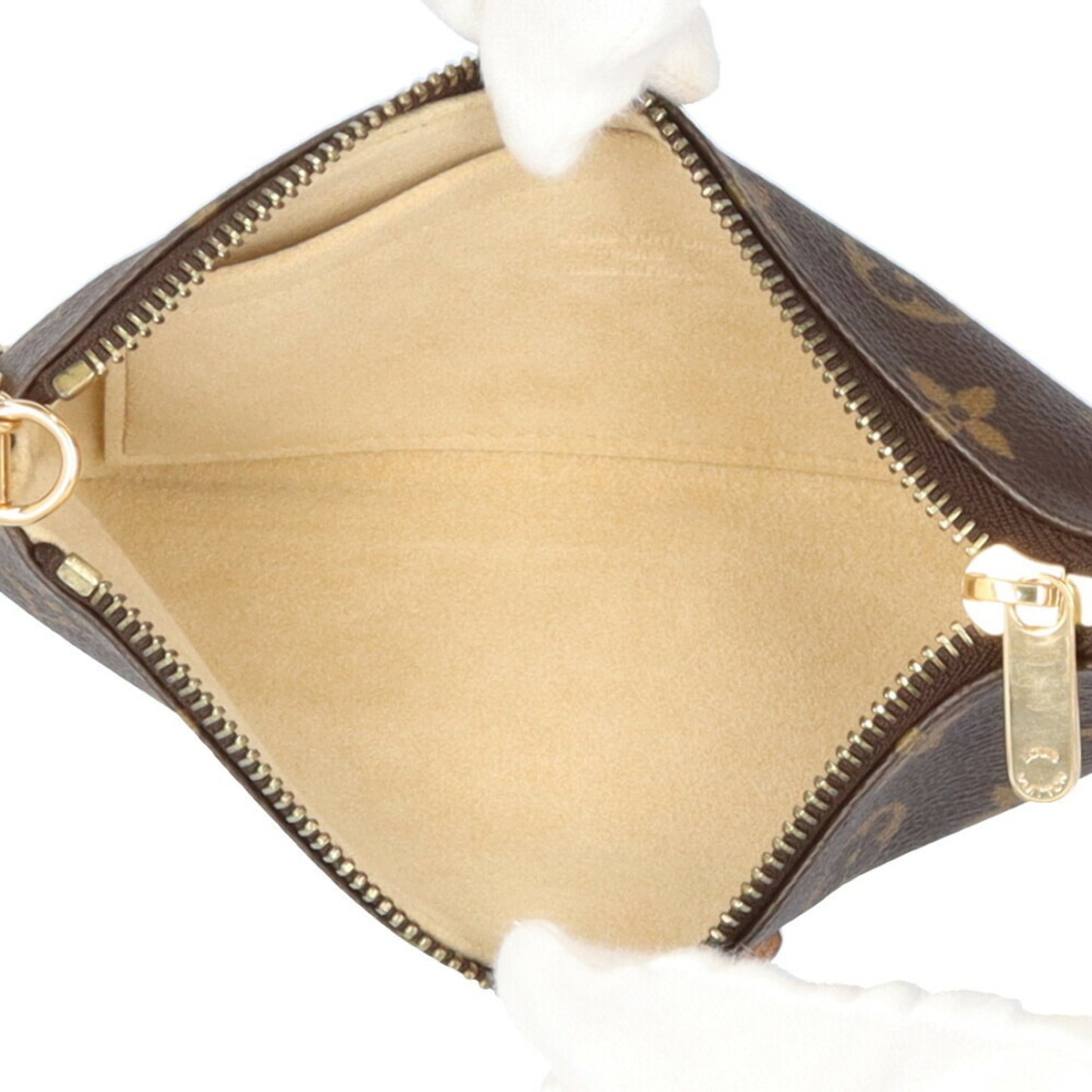 Louis Vuitton Mira Brown Canvas Clutch Bag