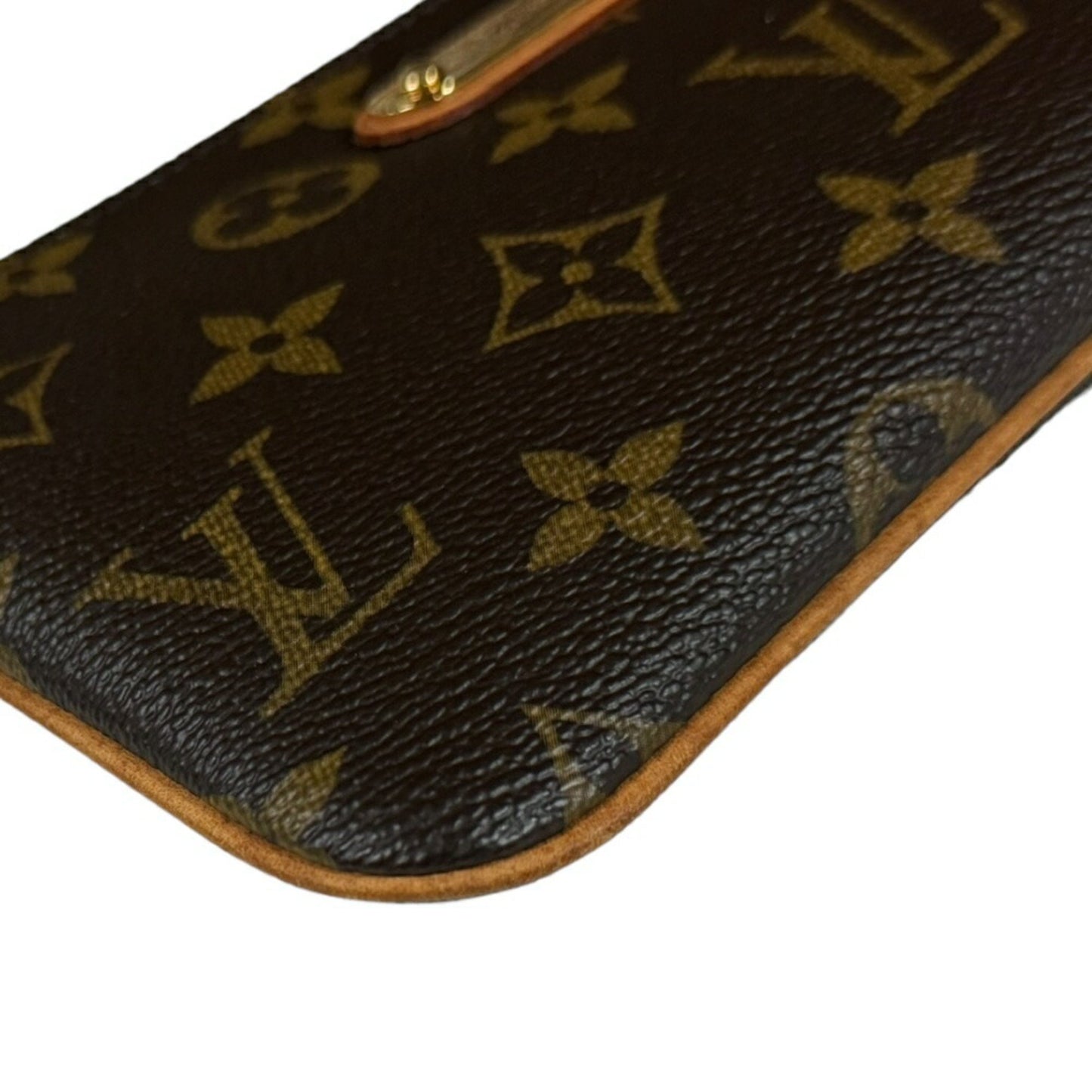 Louis Vuitton Mira Brown Canvas Clutch Bag