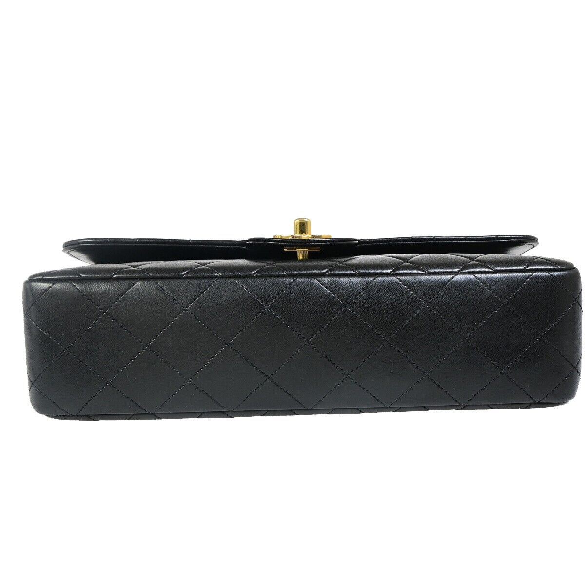 Chanel Matelassé Black Leather Hand Bag