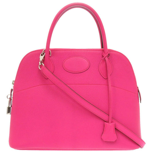 Hermès Bolide Pink Leather Hand Bag