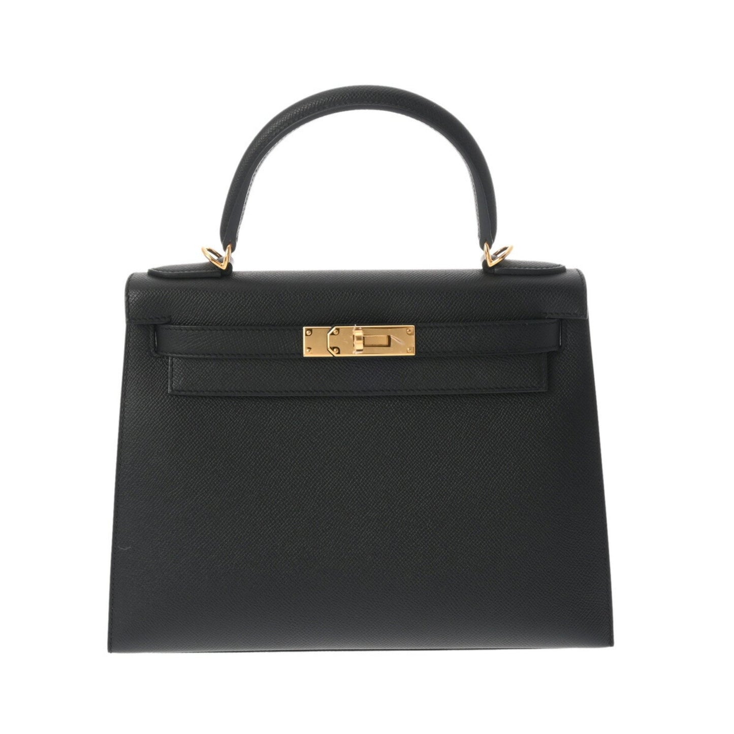 Hermès Kelly 28 Black Leather Hand Bag