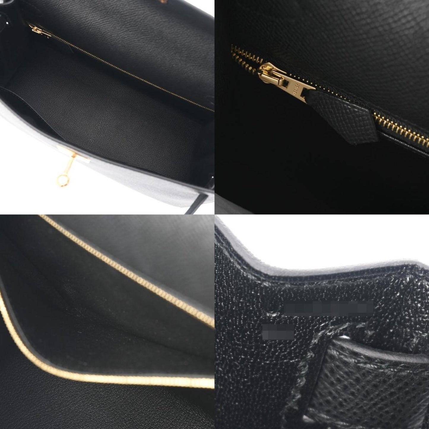 Hermès Kelly 28 Black Leather Hand Bag