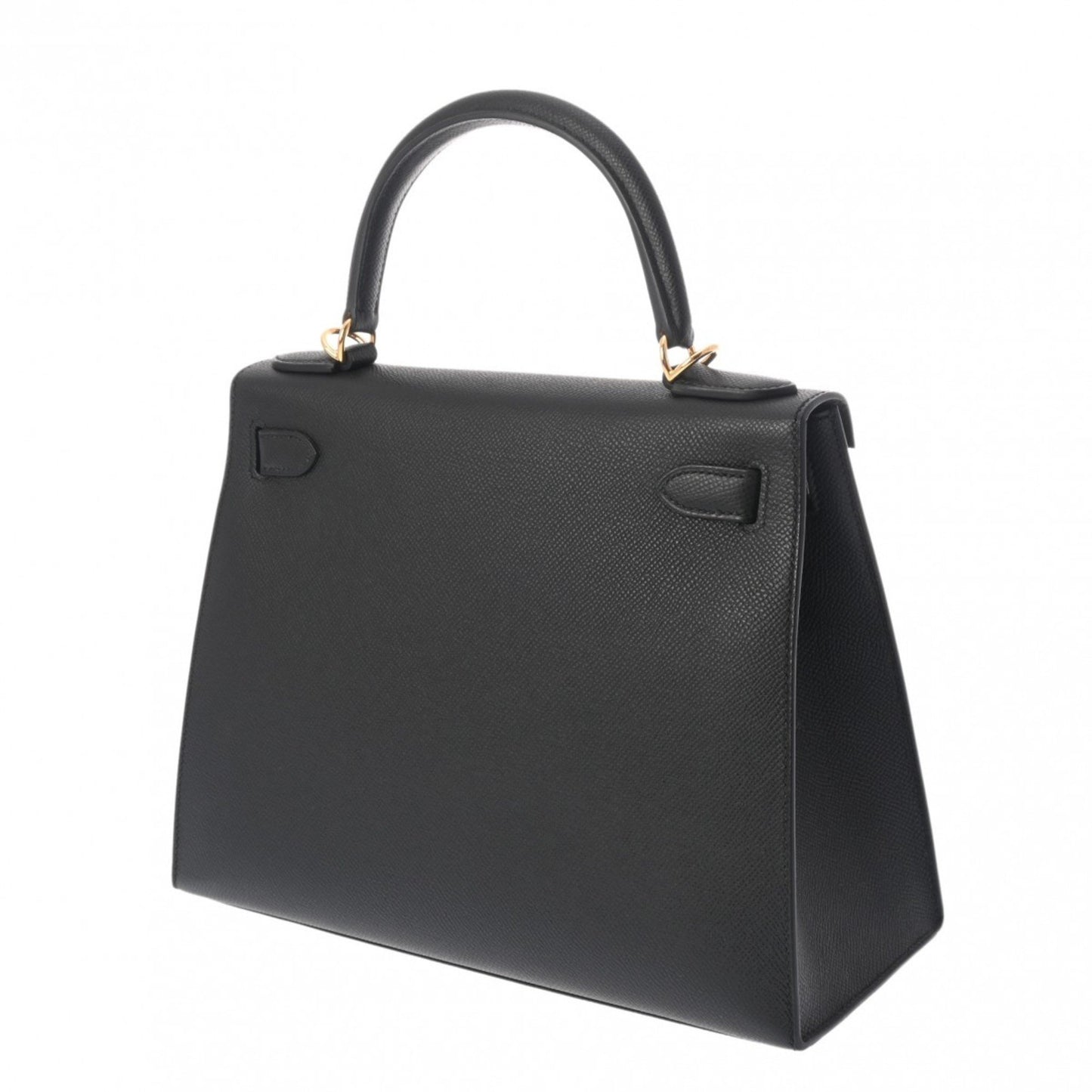 Hermès Kelly 28 Black Leather Hand Bag