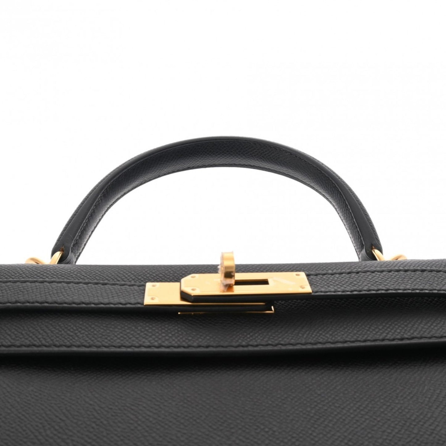 Hermès Kelly 28 Black Leather Hand Bag