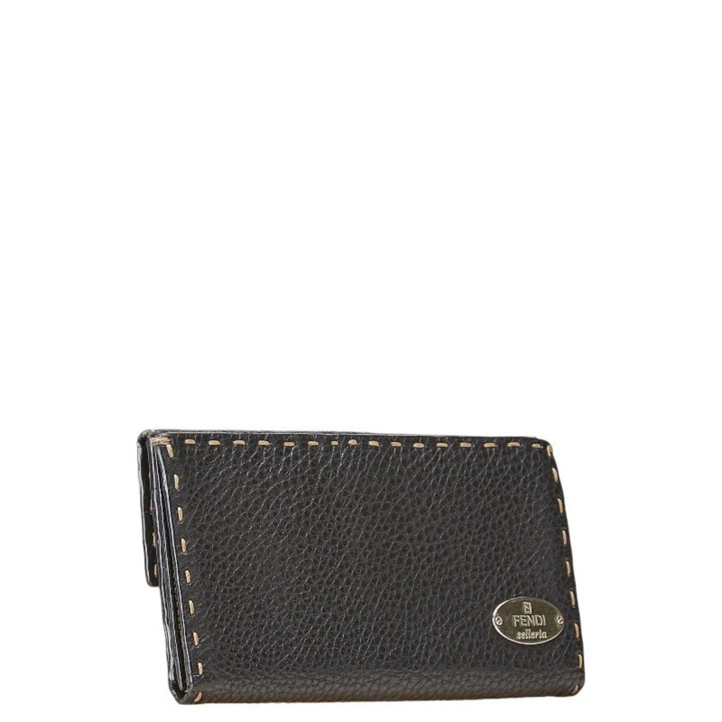 Fendi Selleria Navy Leather Wallet Accessories