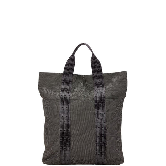 Hermès Herline Grey Canvas Tote Bag