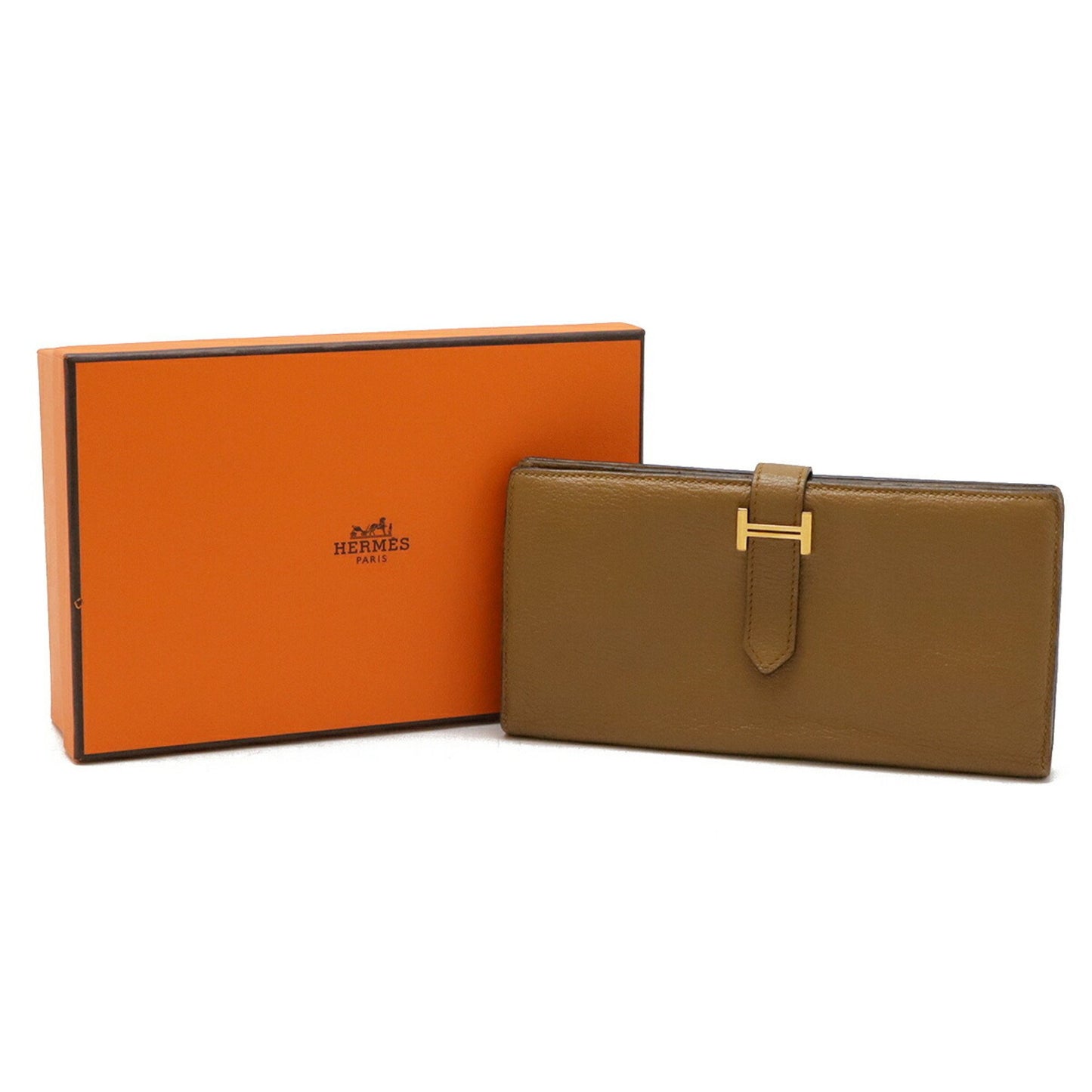 Hermès Béarn Beige Leather Wallet Accessories