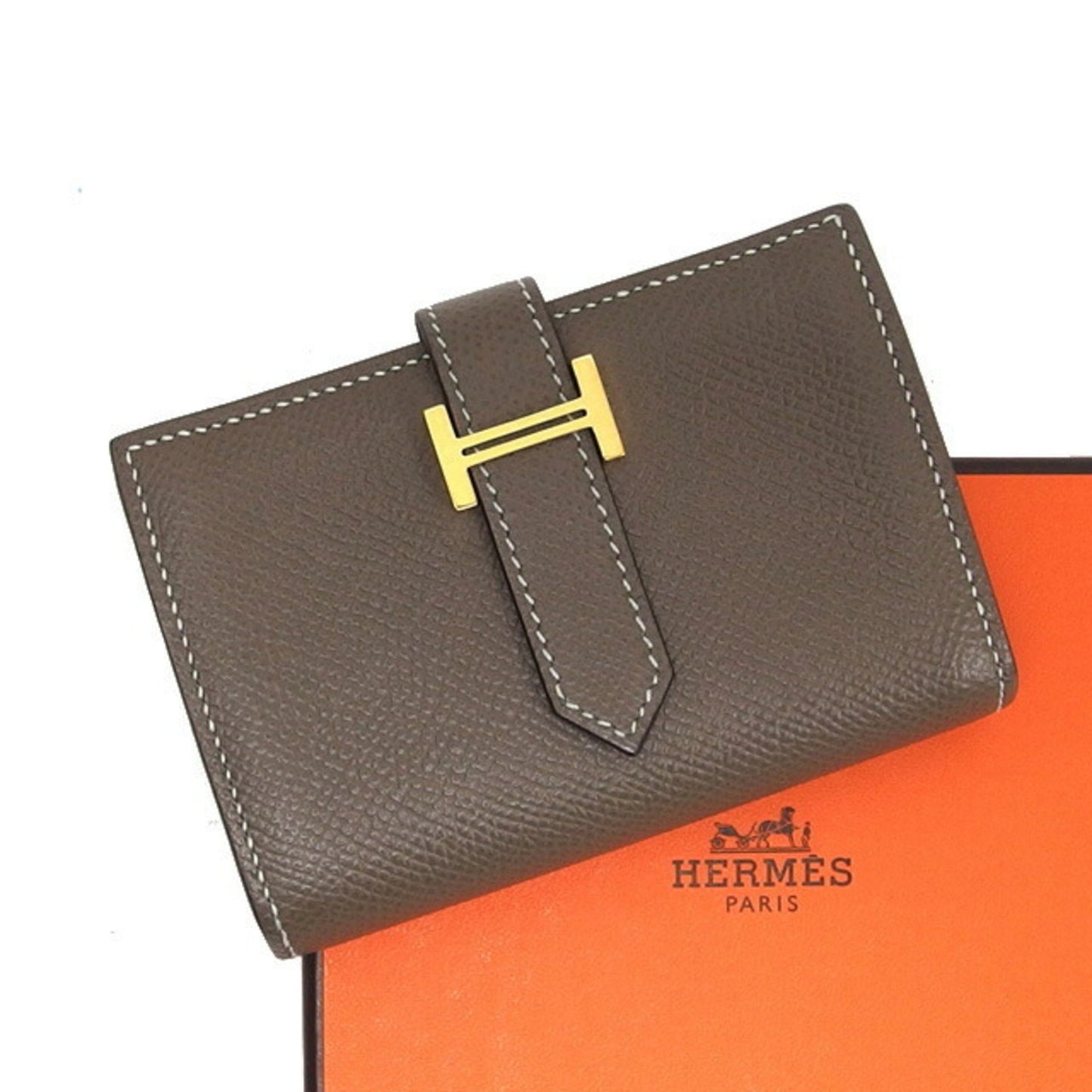 Hermès Béarn Brown Leather Wallet Accessories