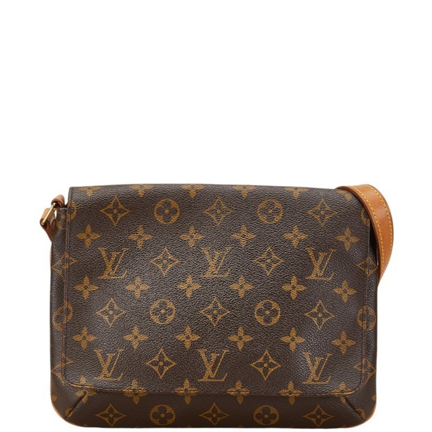 Louis Vuitton Musette Tango Brown Canvas Shoulder Bag