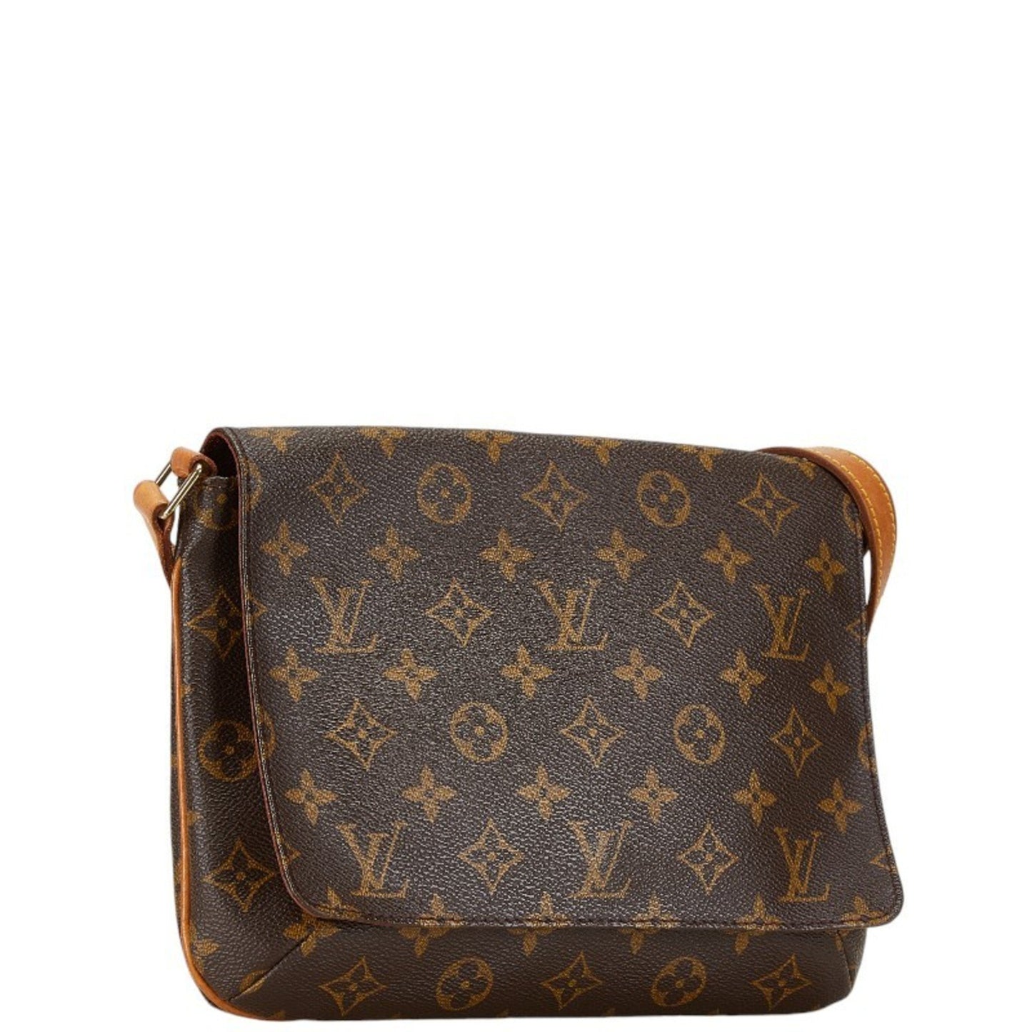 Louis Vuitton Musette Tango Brown Canvas Shoulder Bag