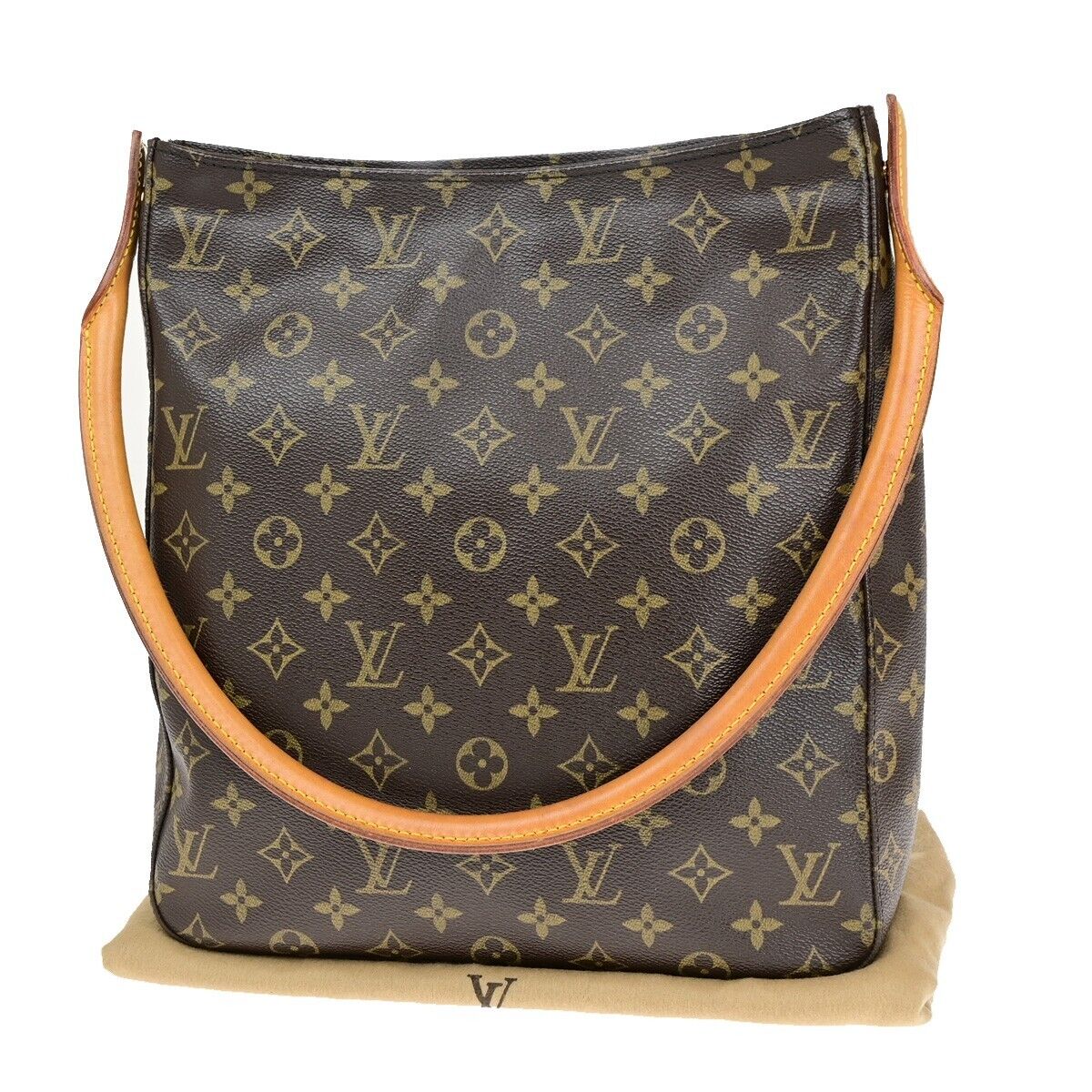 Louis Vuitton Looping GM Brown Canvas Shoulder Bag