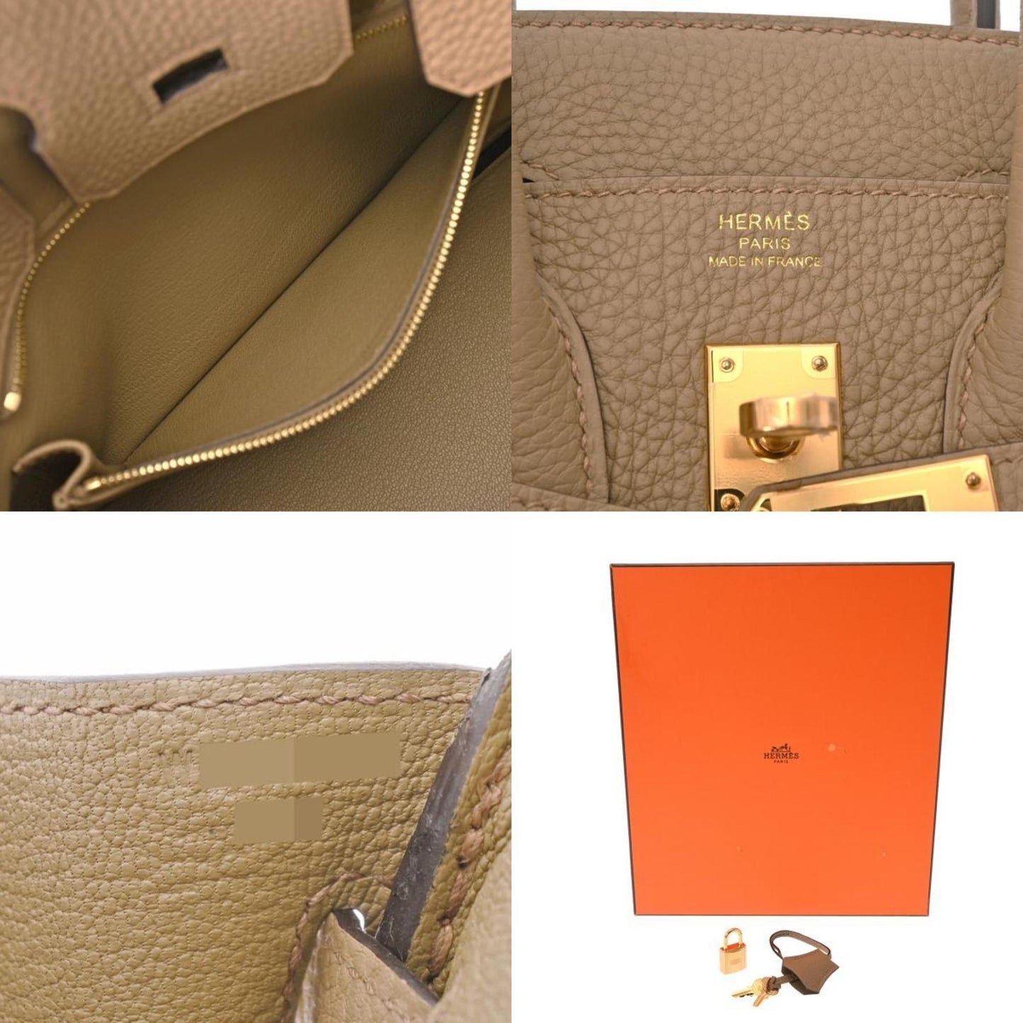 Hermès Birkin 25 Beige Leather Hand Bag