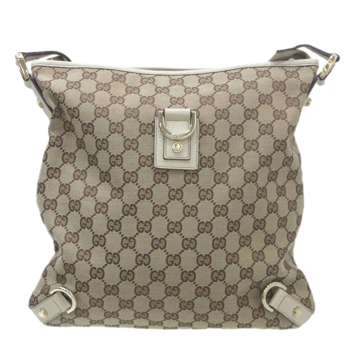 Gucci Swing Brown Canvas Shoulder Bag