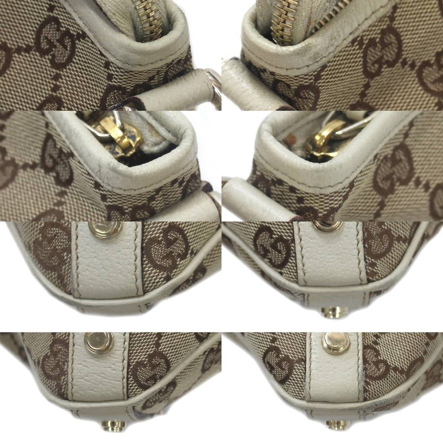 Gucci Swing Brown Canvas Shoulder Bag