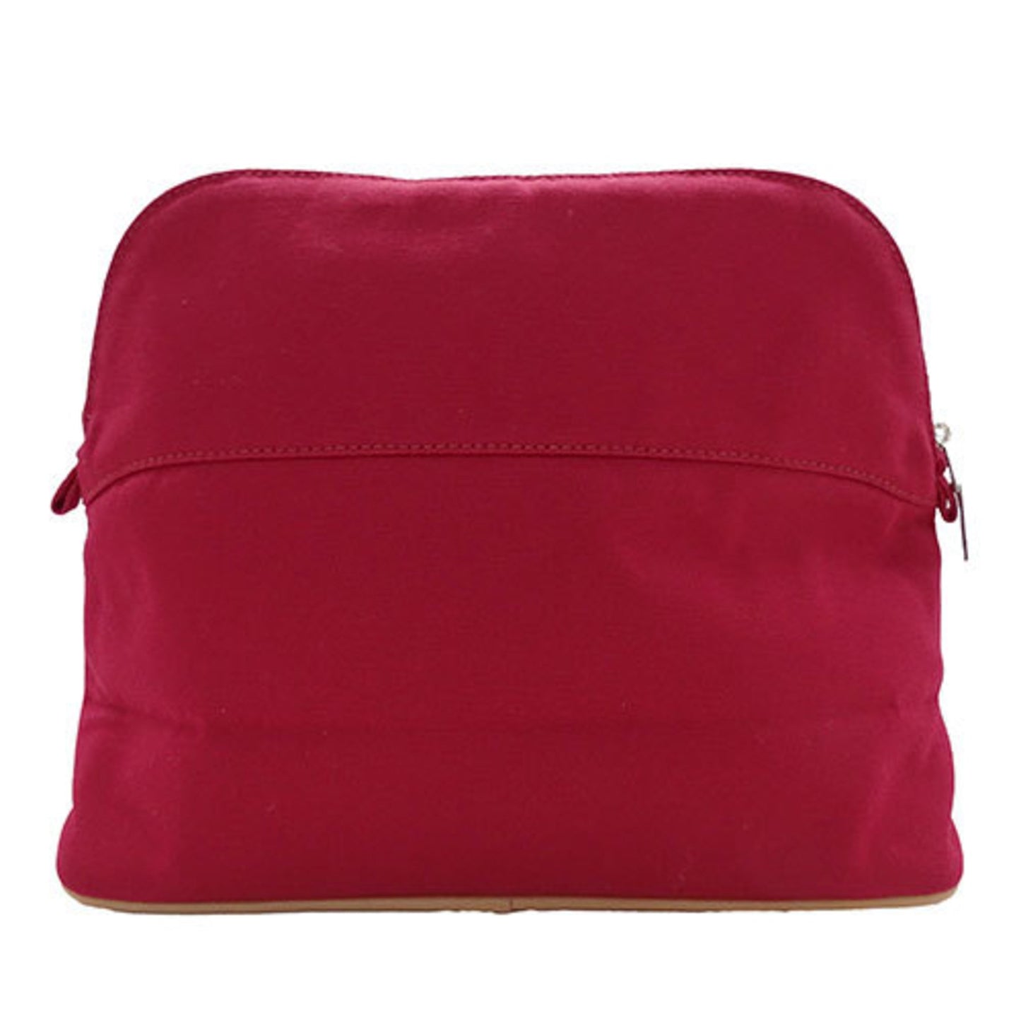 Hermès Bolide Red Canvas Clutch Bag