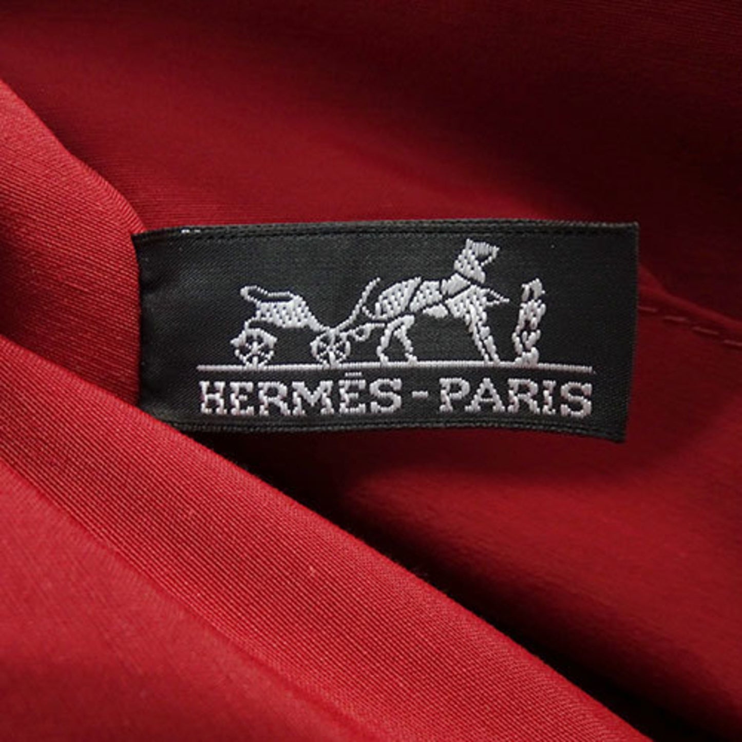 Hermès Bolide Red Canvas Clutch Bag