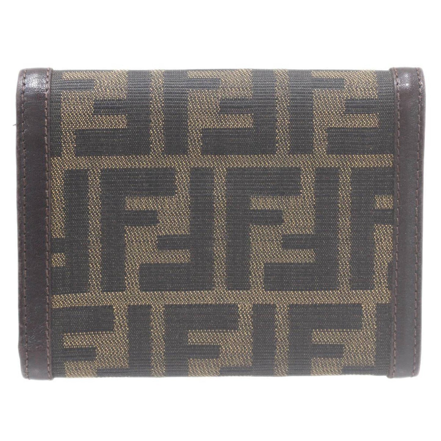 Fendi Zucca Brown Canvas Wallet Accessories