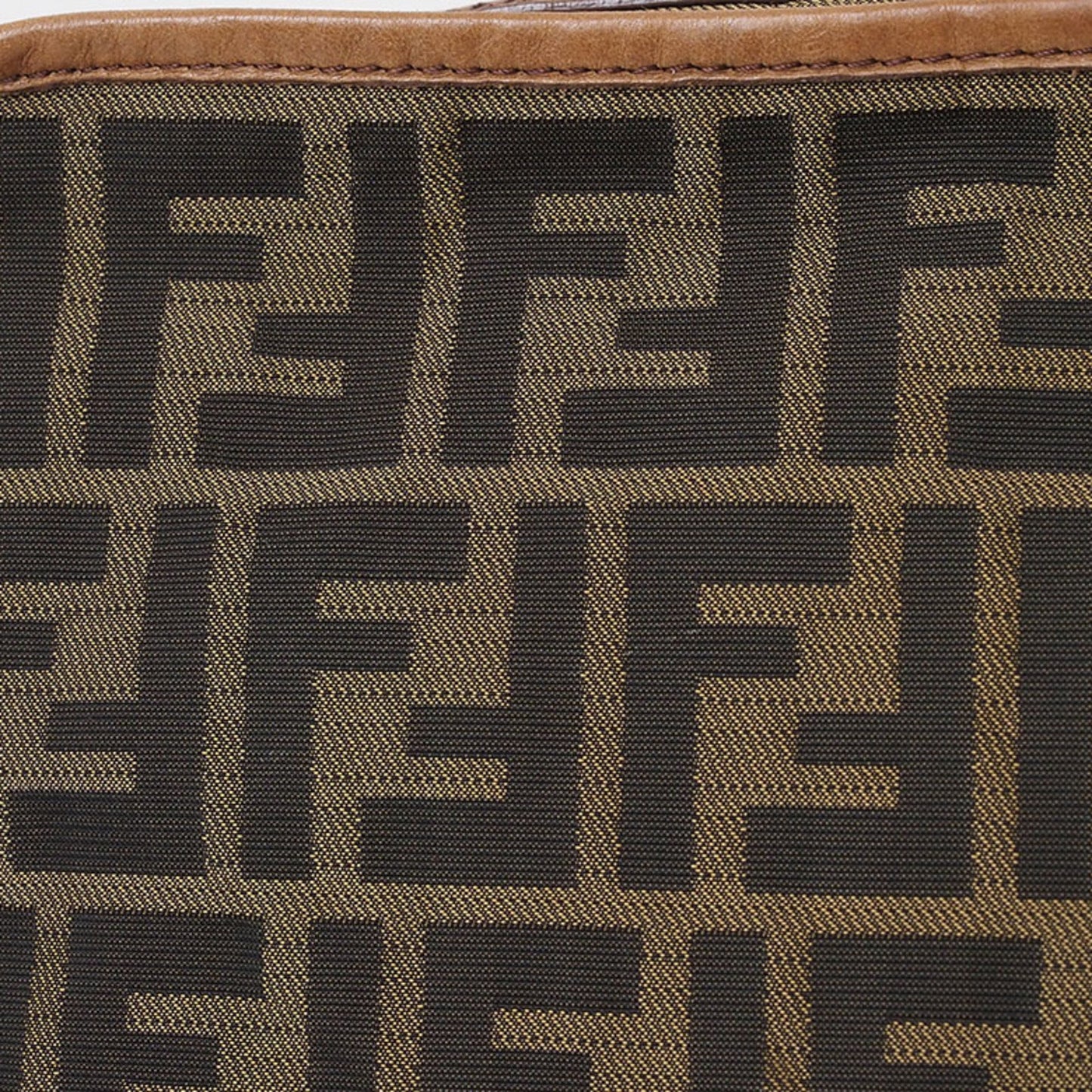 Fendi Zucca Brown Canvas Shoulder Bag