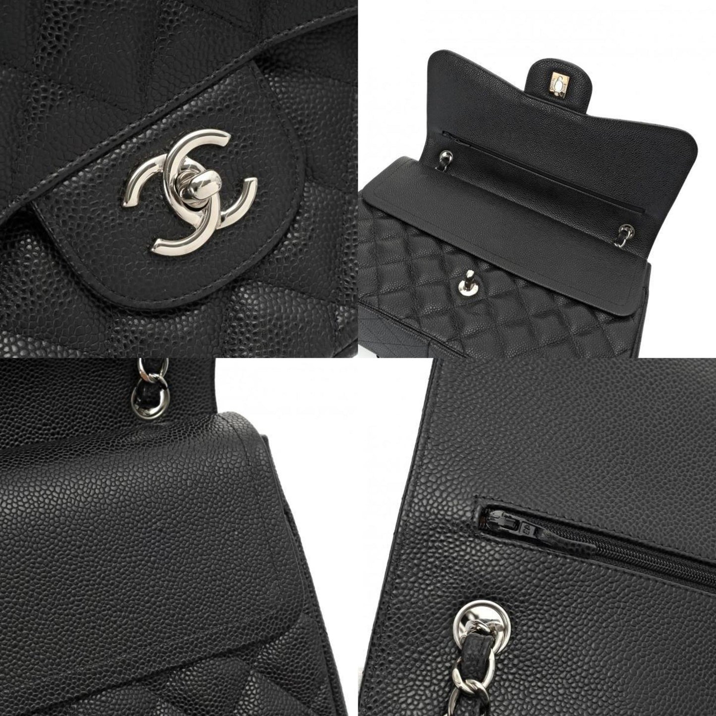 Chanel Timeless Black Leather Shoulder Bag