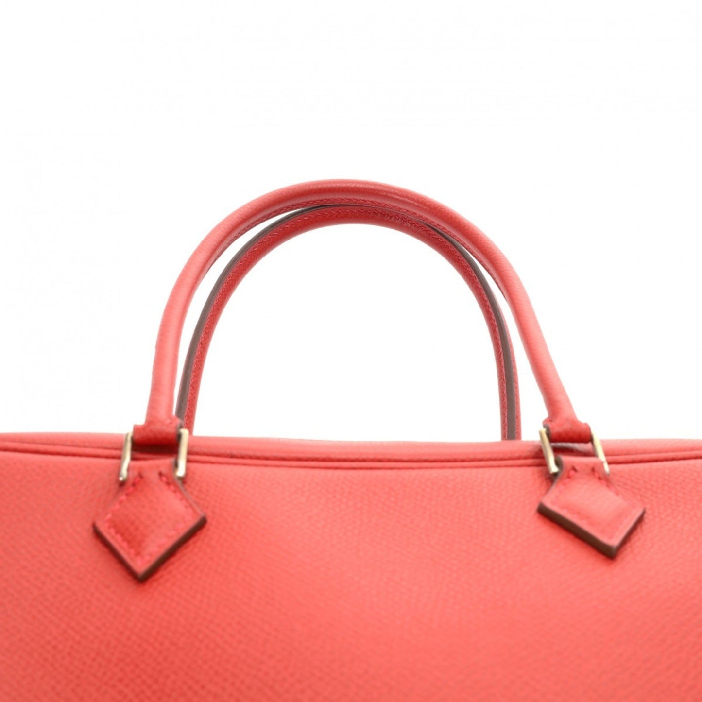 Hermès Plume Red Leather Hand Bag