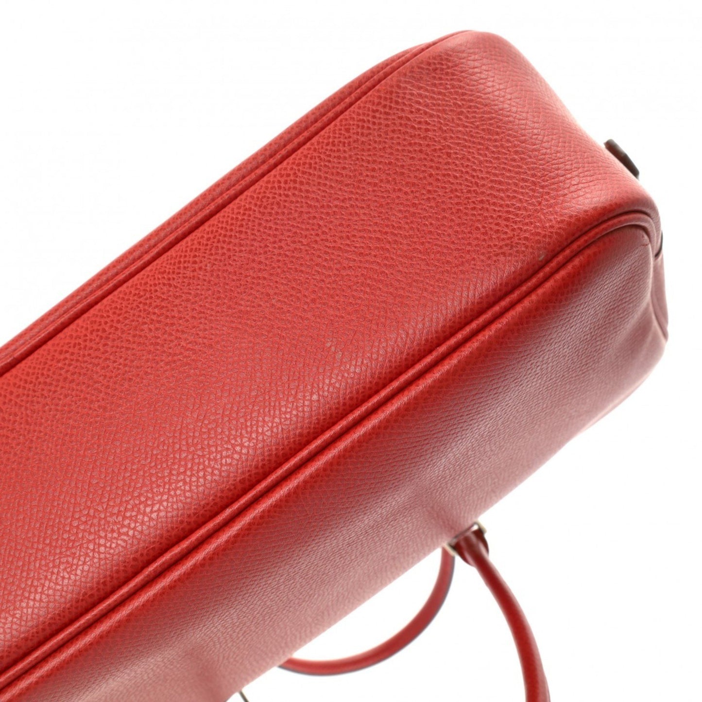 Hermès Plume Red Leather Hand Bag