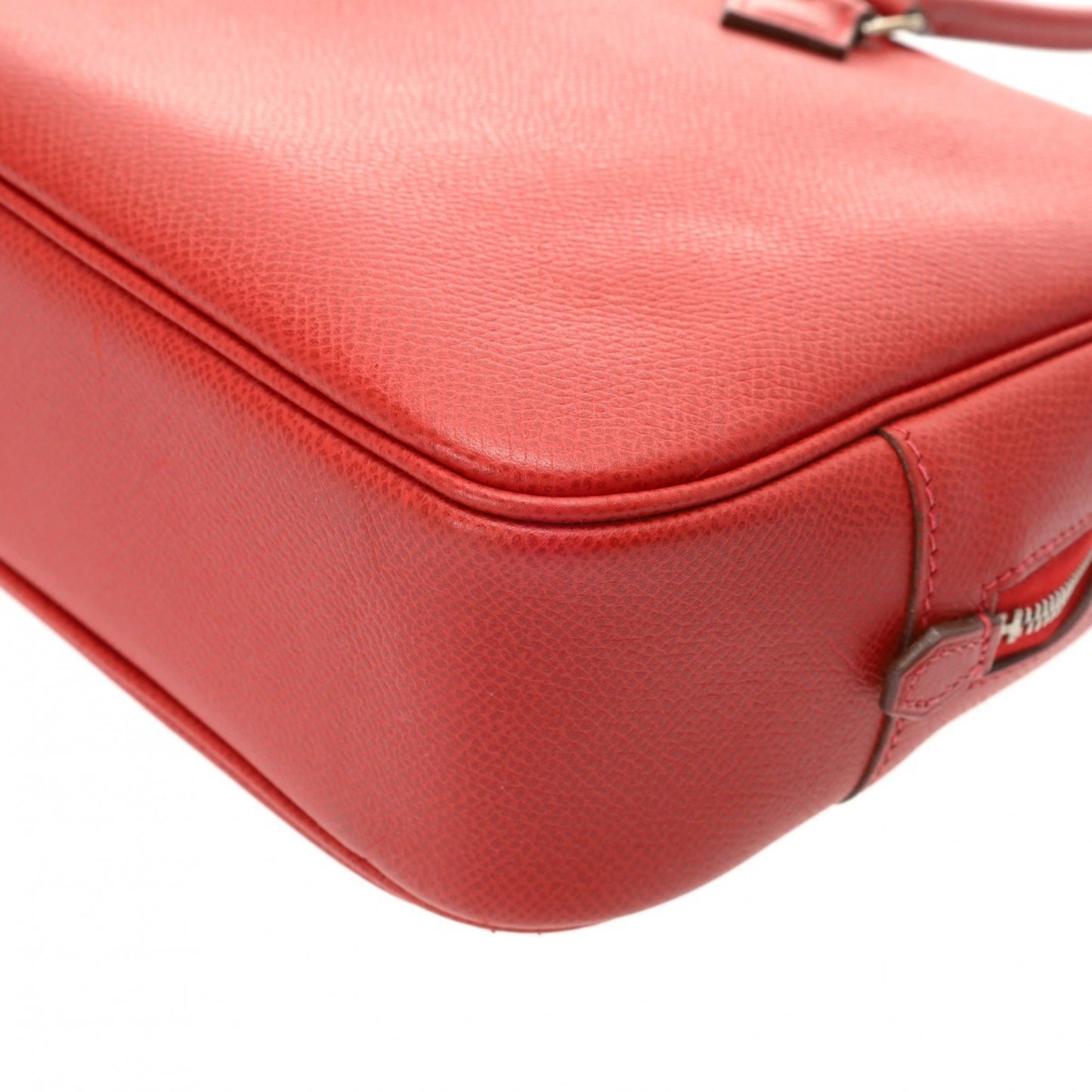 Hermès Plume Red Leather Hand Bag