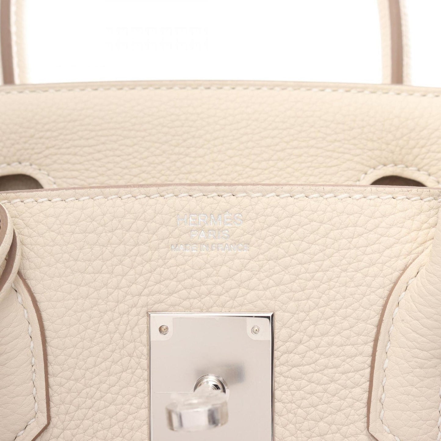 Hermès Birkin 30 White Leather Hand Bag