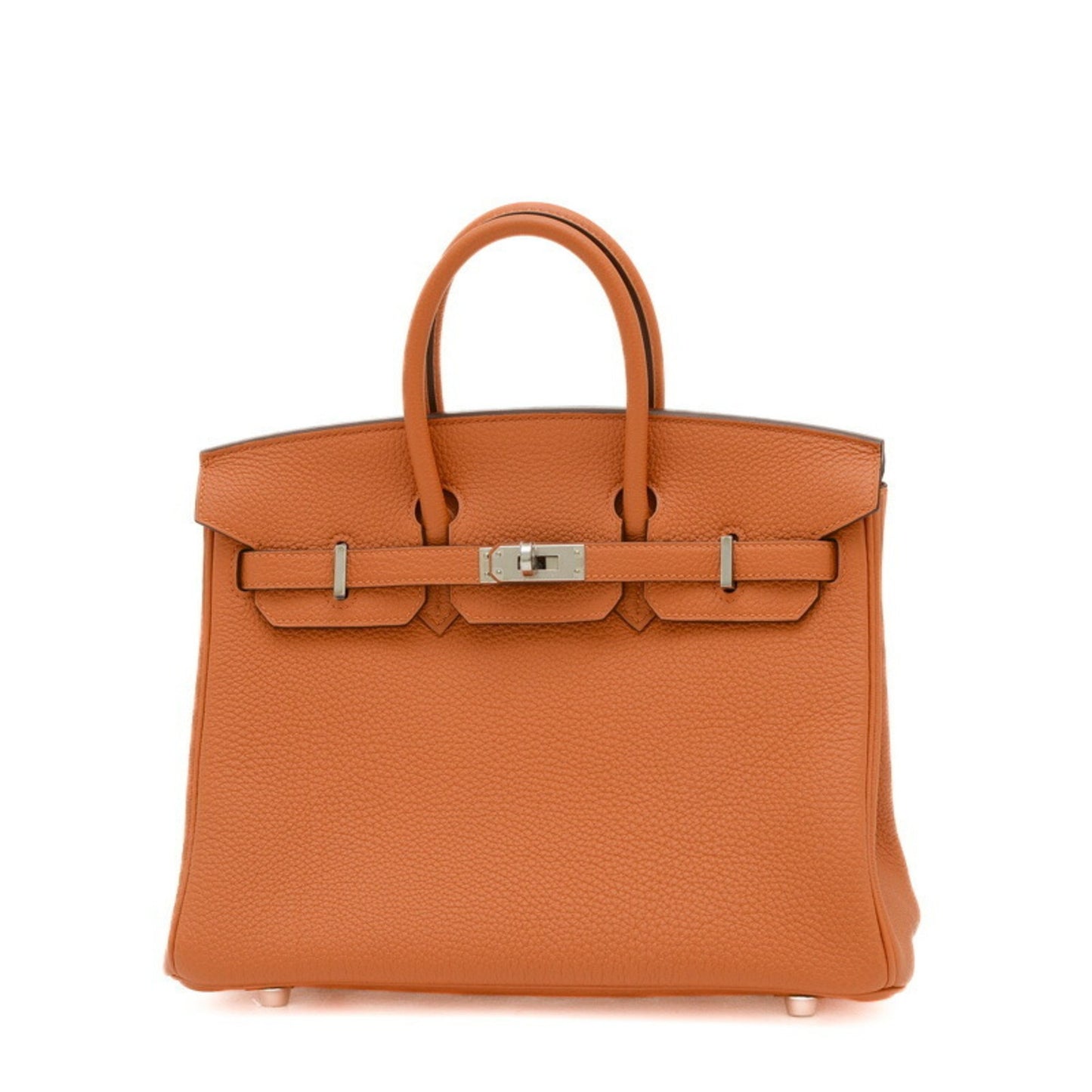 Hermès Birkin 25 Orange Leather Hand Bag