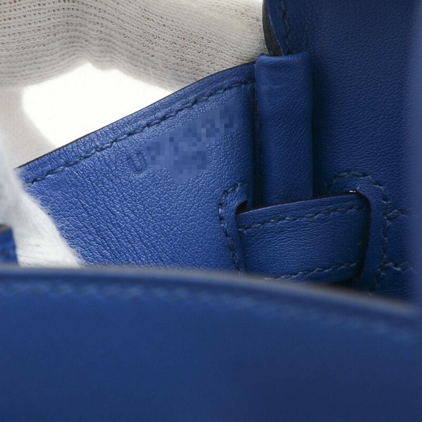 Hermès Birkin 25 Blue Canvas Hand Bag