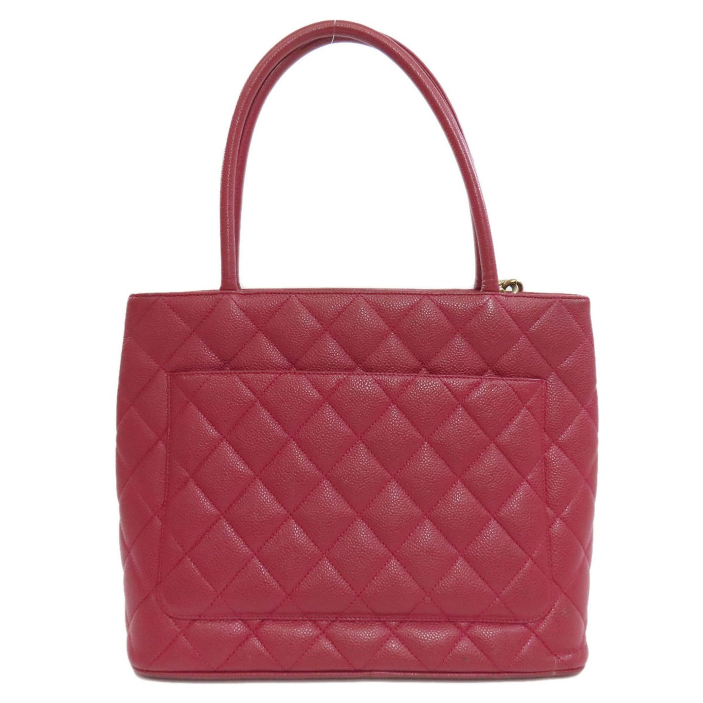 Chanel Medaillon Red Leather Tote Bag