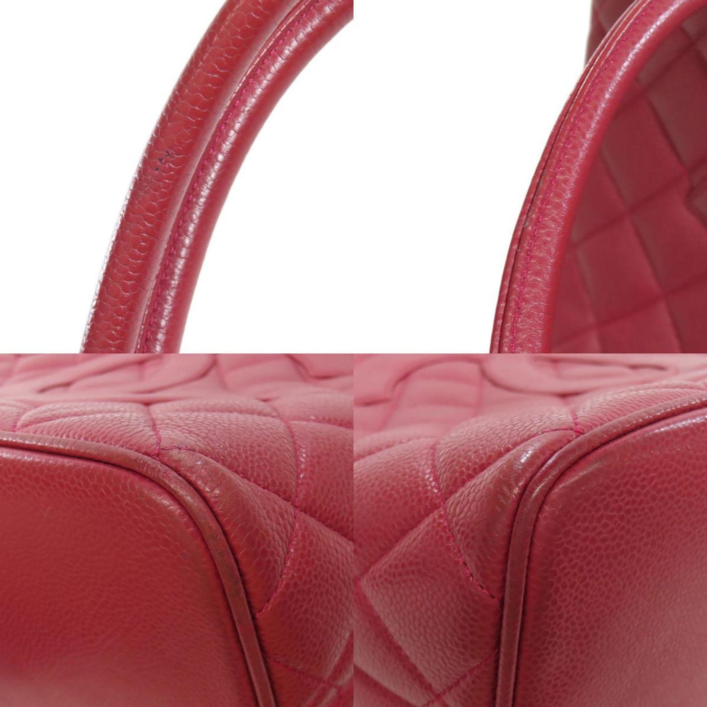 Chanel Medaillon Red Leather Tote Bag