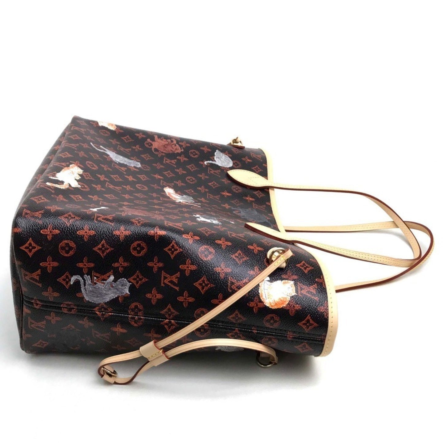 Louis Vuitton Neverfull Brown Canvas Tote Bag