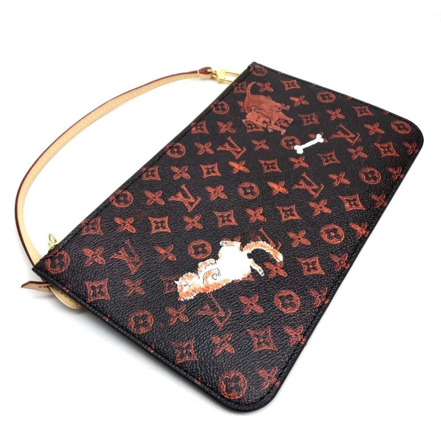 Louis Vuitton Neverfull Brown Canvas Tote Bag