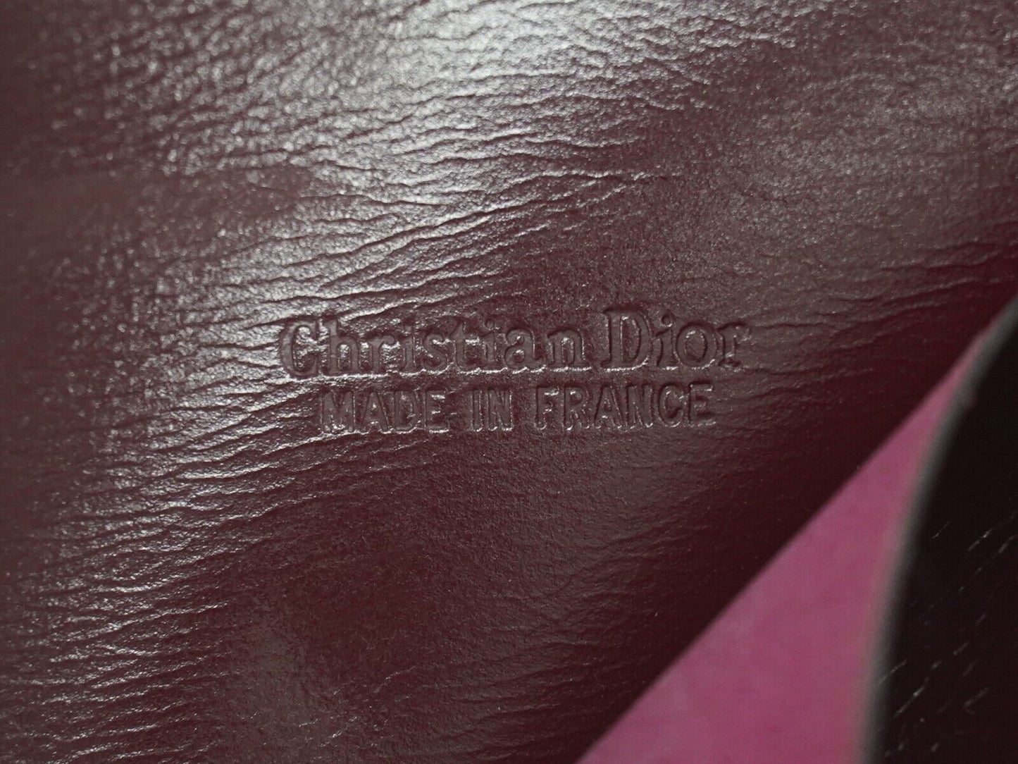 Dior Saddle Burgundy Canvas Wallet Accessories