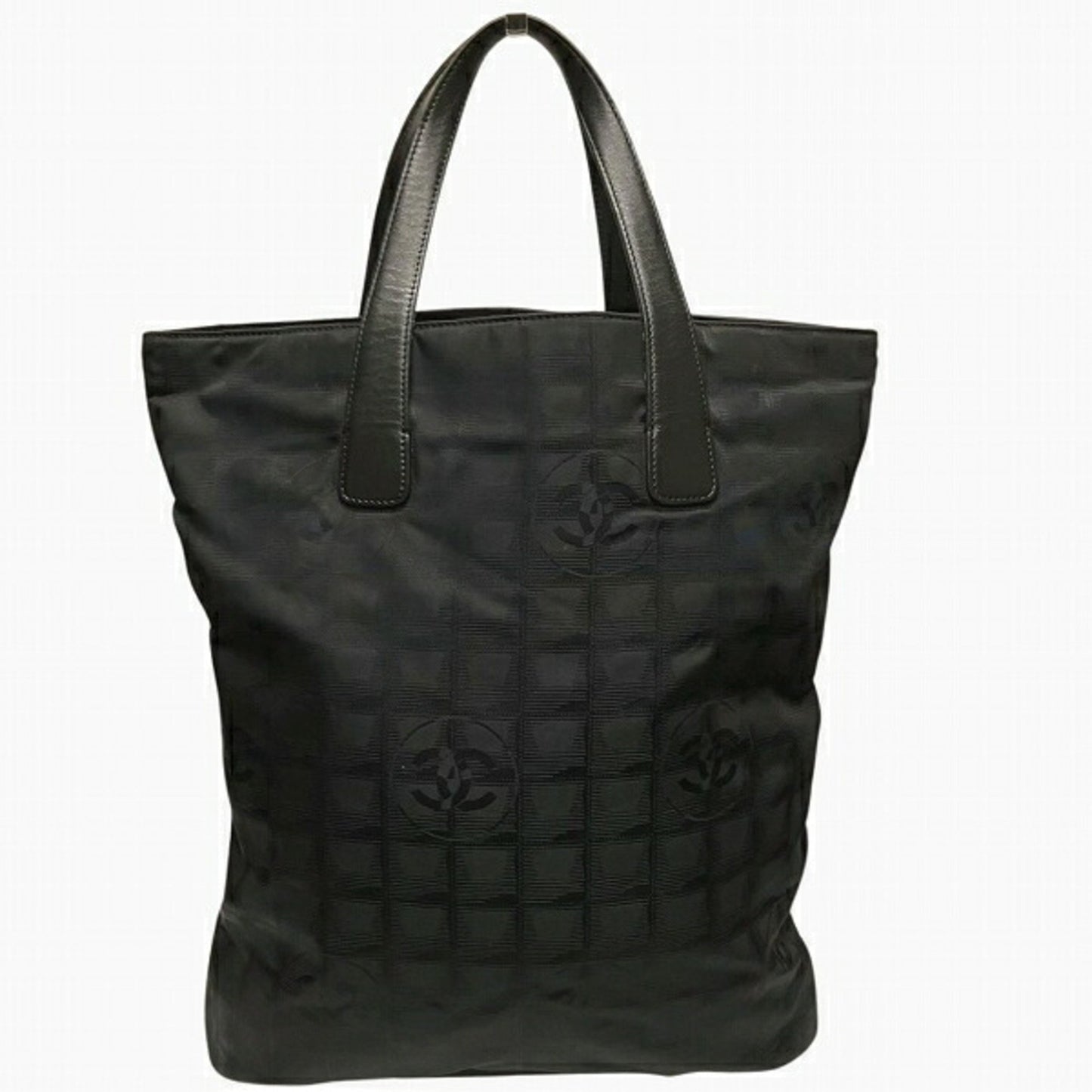 Chanel Travel line Black Synthetic Tote Bag