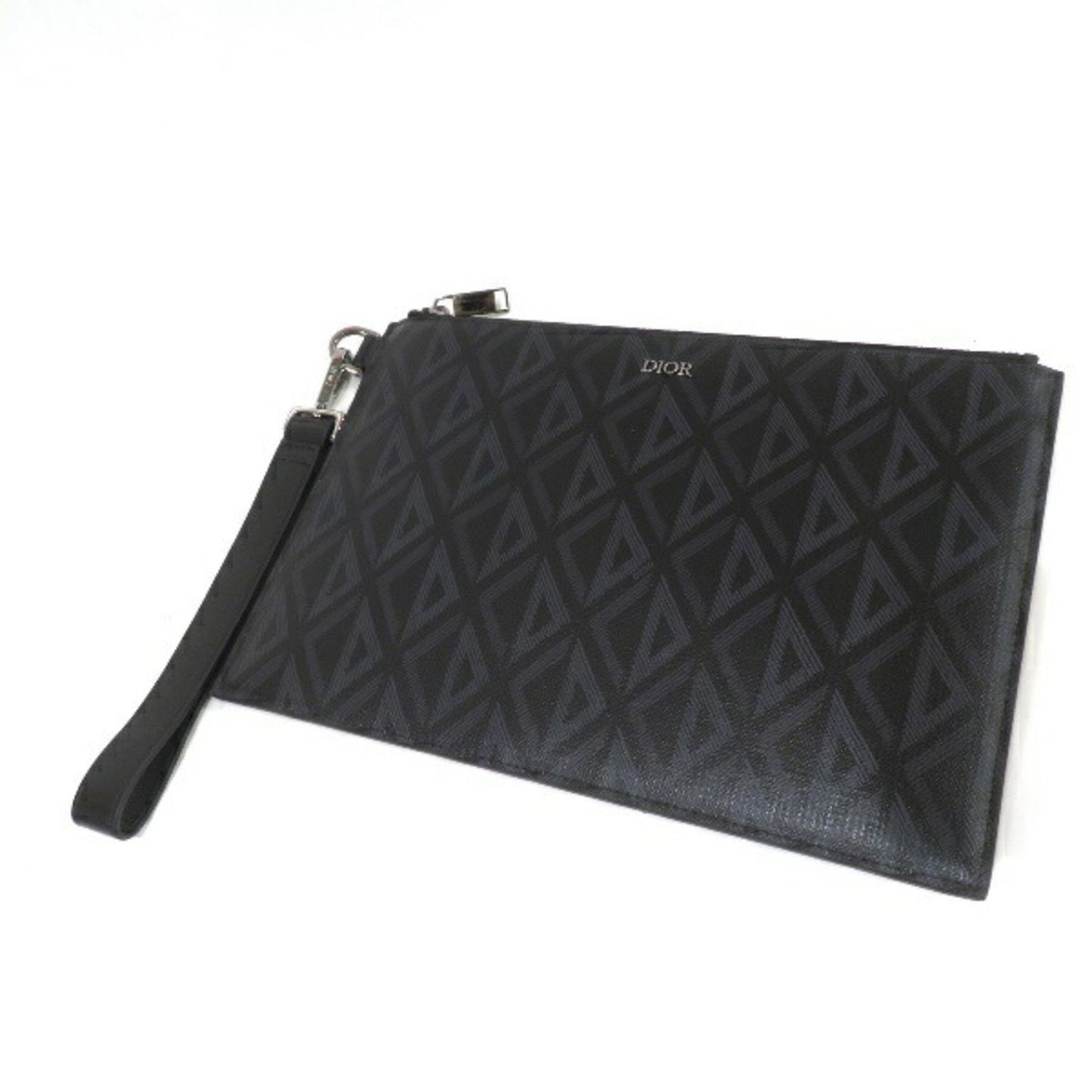 Dior Pochette A5 Black Canvas Clutch Bag