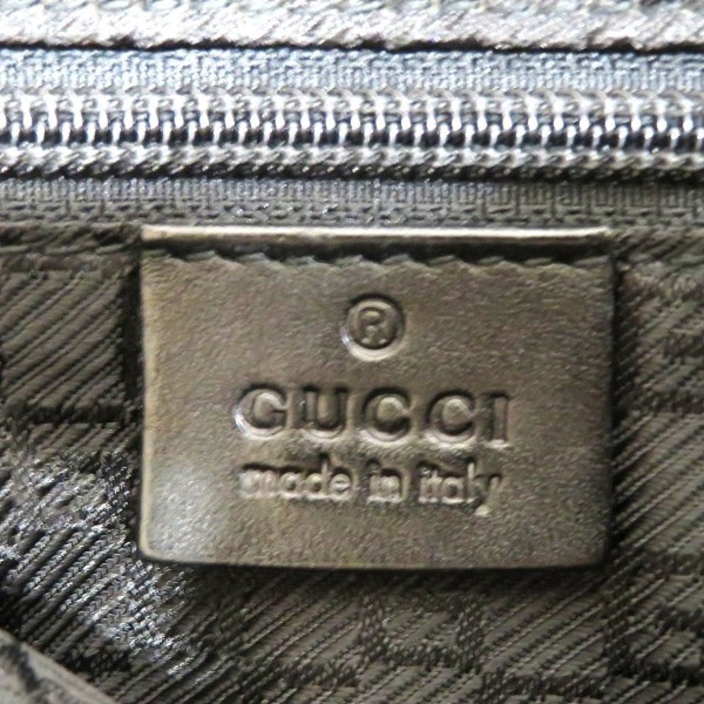 Gucci Black Canvas Shoulder Bag