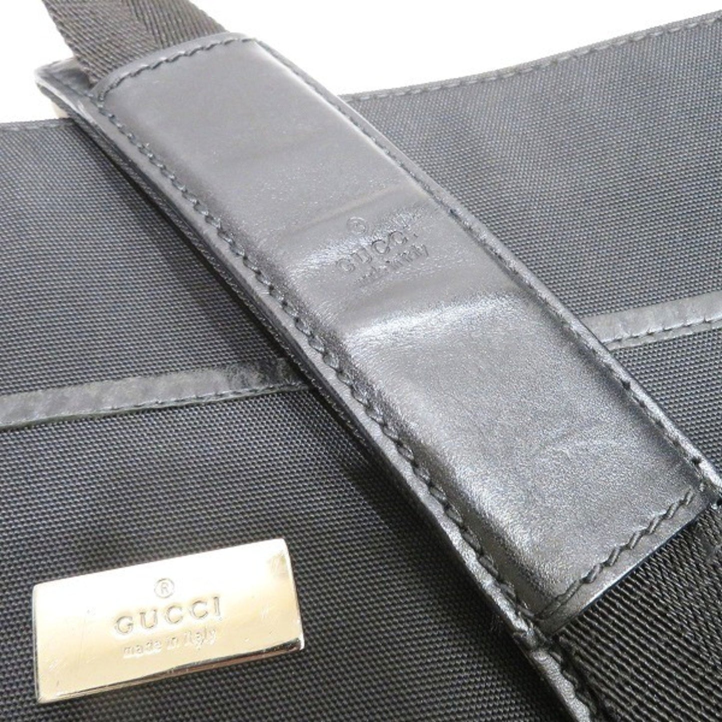 Gucci Black Canvas Shoulder Bag