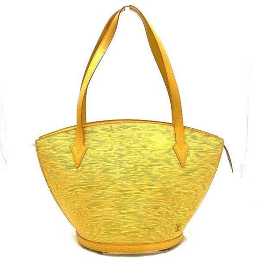 Louis Vuitton Alma Yellow Leather Hand Bag